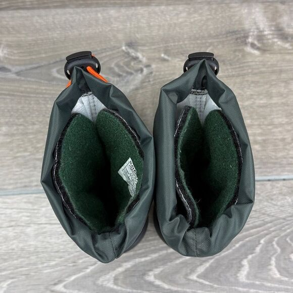 Sorel Flurry Toddler Boy Sz6 Gray Olive Orange Warm Lined Waterproof Winter Boot - Picture 5 of 10